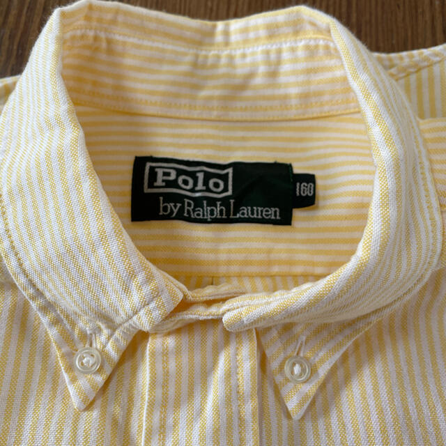POLO RALPH LAUREN(ポロラルフローレン)のボタンダウンシャツ　イエロー✖️ホワイトストライブ レディースのトップス(シャツ/ブラウス(長袖/七分))の商品写真