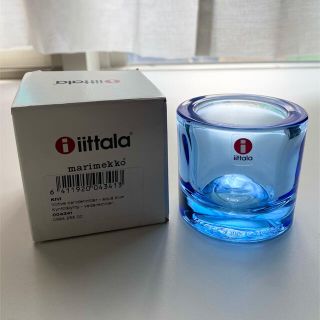 イッタラ(iittala)の【未使用品】イッタラ　iittala キビ　KIVI アクアブルー　廃盤(置物)