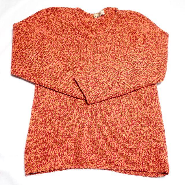 ■Hermes　セーター　オレンジ　メンズらくまるっと