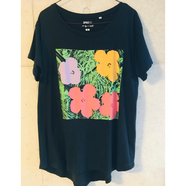 【美品★Lサイズ】ユニクロ アンディ・ウォーホル Flowers 花 Tシャツ | フリマアプリ ラクマ