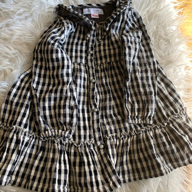 ZARA KIDS(ザラキッズ)のzarakidsチェックワンピース 18〜24 キッズ/ベビー/マタニティのキッズ服女の子用(90cm~)(ワンピース)の商品写真