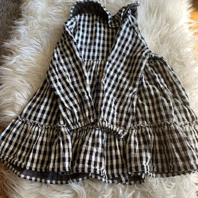 ZARA KIDS(ザラキッズ)のzarakidsチェックワンピース 18〜24 キッズ/ベビー/マタニティのキッズ服女の子用(90cm~)(ワンピース)の商品写真