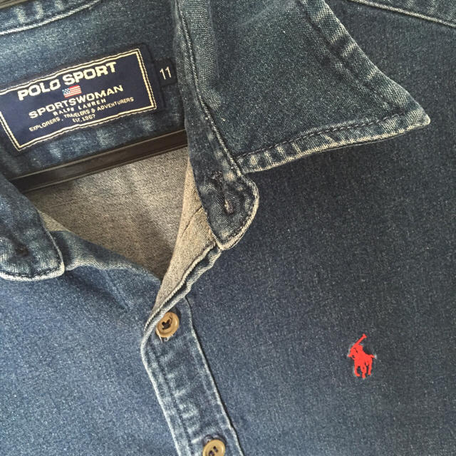 Ralph Lauren(ラルフローレン)のデニム シャツ ラルフローレン 美品 レディースのトップス(シャツ/ブラウス(半袖/袖なし))の商品写真