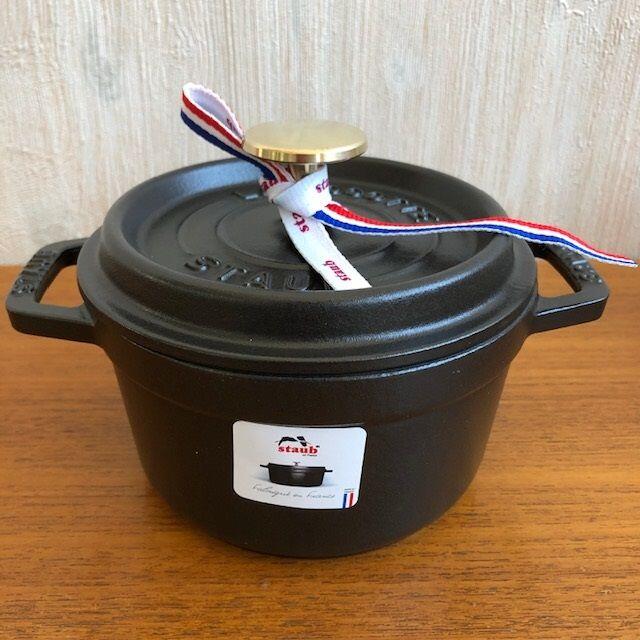 STAUB - 新品☆未使用 staub ブラック 30cm ピコ・ココット ラウンドの