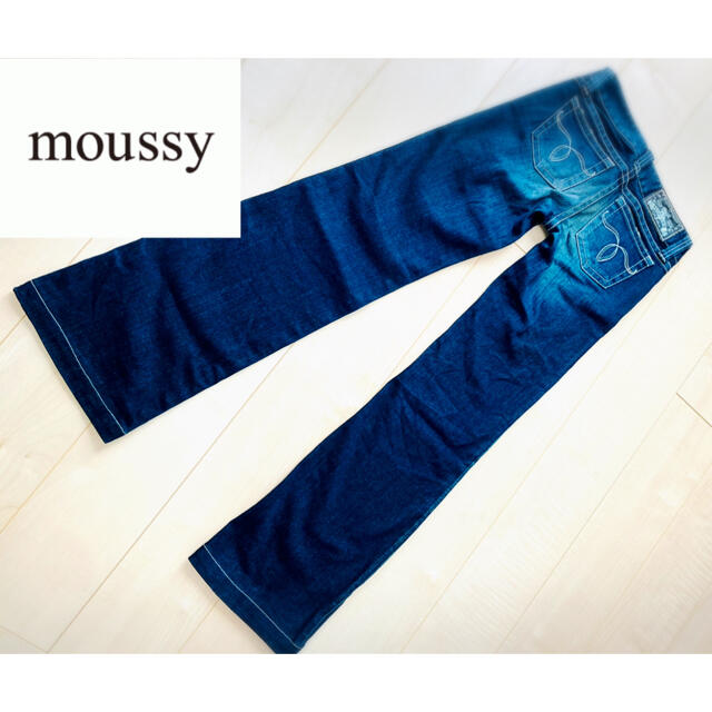 moussy マウジー フレアデニムパンツ インディゴ