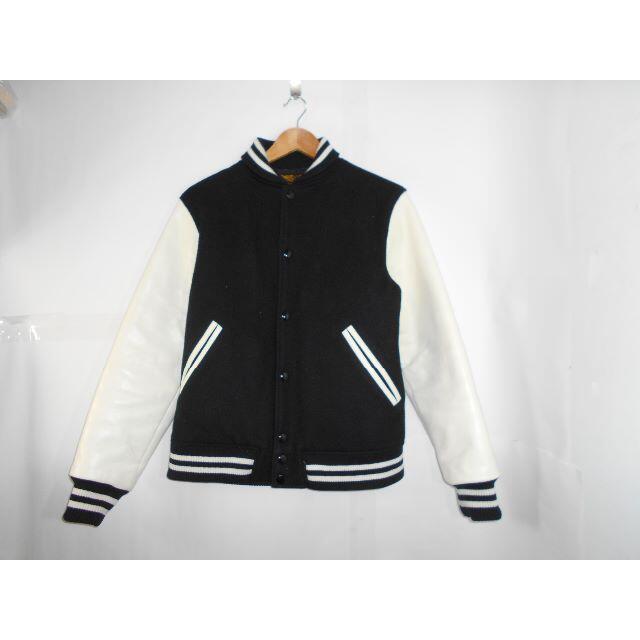 51023● CALEE Plane stadium jacket 袖レザー