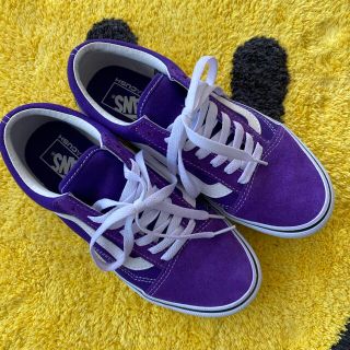 ヴァンズ(VANS)のVANS 紫　スエード素材　23.5 美品！(スニーカー)