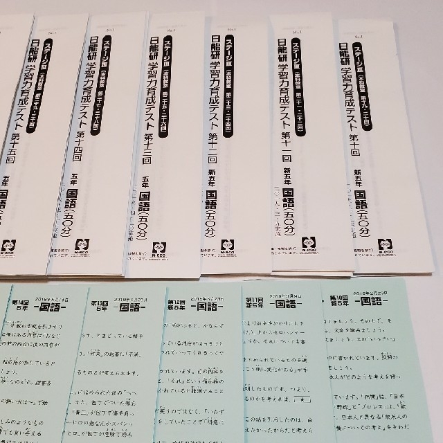 2019年 日能研5年生 学習力育成テスト【前期全10回分】 | www
