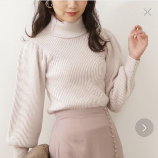 プロポーションボディドレッシング(PROPORTION BODY DRESSING)の【プロポ】タートルボリュームスリーブニット(ニット/セーター)