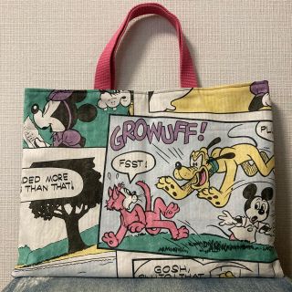 tommy様専用☆HANDMADE♢レッスンバッグ ヴィンテージ ミッキー (バッグ/レッスンバッグ)