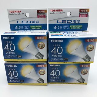 トウシバ(東芝)の東芝 LED電球 40W　電球色 口金E17 LDA4L-H-E17/S/40W(蛍光灯/電球)