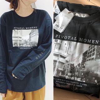 アングリッド(Ungrid)のアングリッド【新品】フォトプリントロングスリーブtee(Tシャツ(長袖/七分))