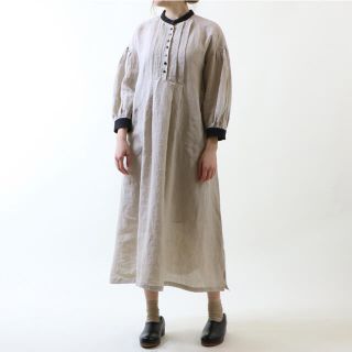 ネストローブ(nest Robe)のMAGALI マガリ＊新品 ベルギーリネンファーマーワンピース(ロングワンピース/マキシワンピース)