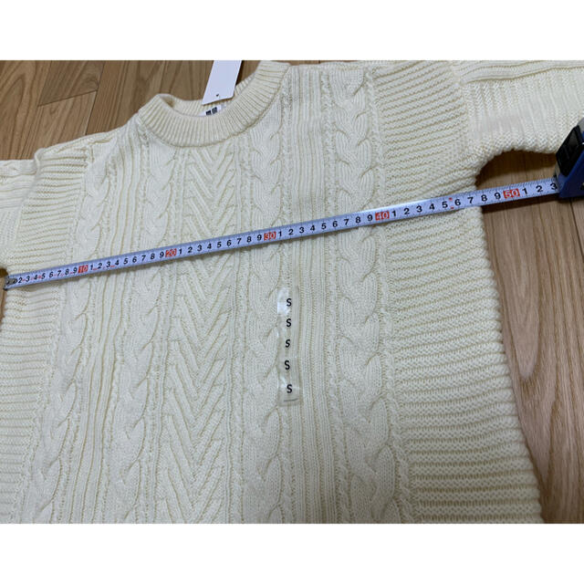 UNIQLO(ユニクロ)のユニクロ　ケーブルロングセーター　Sサイズ レディースのトップス(ニット/セーター)の商品写真