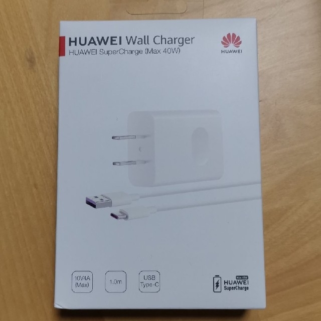 HUAWEI(ファーウェイ)のHUAWEI TECHNOLOGIES SUPER CHARGER スマホ/家電/カメラのスマートフォン/携帯電話(バッテリー/充電器)の商品写真