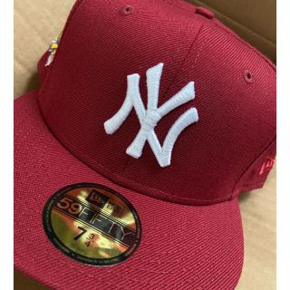 ニューエラー(NEW ERA)のニューエラ　カスタムキャップ　ツバ裏オレンジ(キャップ)