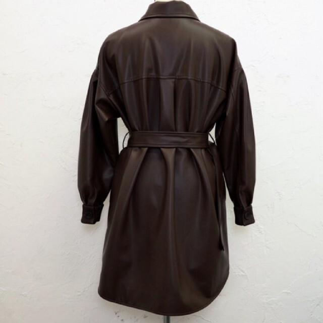 eimyherlipto 小嶋陽菜 leather belted long jacket