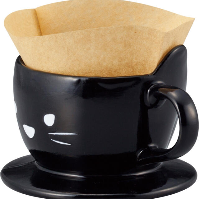 可愛い黒猫さんコーヒードリッパー2個セット