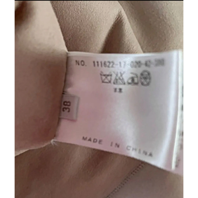 ANAYI(アナイ)のessence of ANAYI  ムートン ベージュピンク　クルーネックコート レディースのジャケット/アウター(ムートンコート)の商品写真
