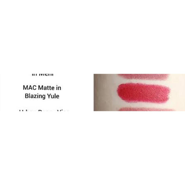 MAC(マック)のmac  リップスティック　口紅　Blazing Yule コスメ/美容のベースメイク/化粧品(口紅)の商品写真