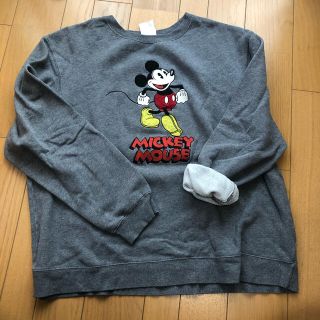 ディズニー(Disney)のミッキー スウェット グレー (トレーナー/スウェット)