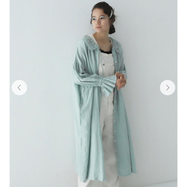 nest Robe(ネストローブ)のnest Robe レースカラー2wayスモックワンピース limitedカラー レディースのワンピース(ロングワンピース/マキシワンピース)の商品写真