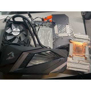 2080TI AORUS X W-11GC  から取り外した簡易水冷クーラー(PCパーツ)