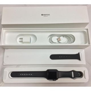 アップルウォッチ(Apple Watch)のアップルウォッチ★series3◆セルラー★Apple Watch 42mm(スマートフォン本体)