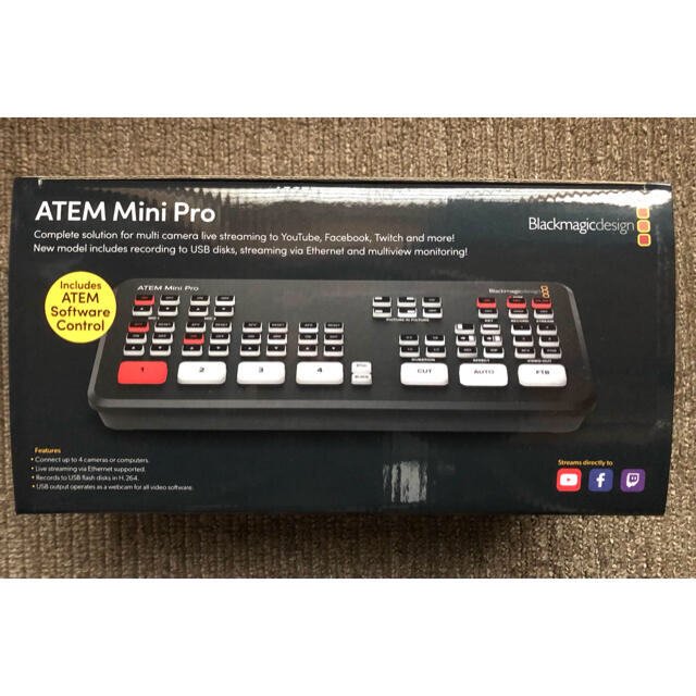 ATEM Mini Pro HDMIライブプロダクションスイッチャー