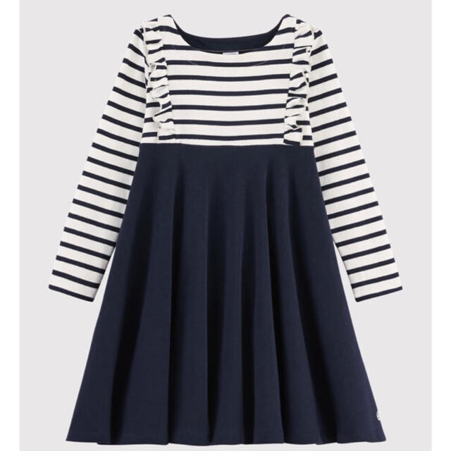 PETIT BATEAU(プチバトー)のプチバトー　新品タグ付きワンピース　3ans/95cm キッズ/ベビー/マタニティのキッズ服女の子用(90cm~)(ワンピース)の商品写真