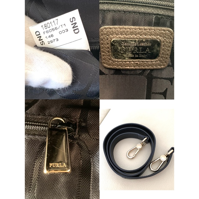 Furla(フルラ)のFURLA ハンド ショルダー 2way バイカラー レッド ブラウン 正規品 レディースのバッグ(ハンドバッグ)の商品写真