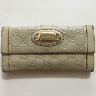 グッチ(Gucci)の送料込 ＧＵＣＣＩ グッチ ＧＧ柄 フルレザー Ｗホック 二つ折り長財布(財布)