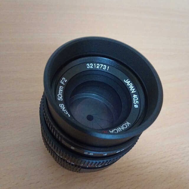Konica M-HEXANON LENS 50mm/F2.0 中古良上品 スマホ/家電/カメラのカメラ(レンズ(単焦点))の商品写真