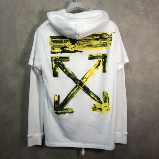 オフホワイト(OFF-WHITE)のOFF-WHITE オフホワイトパーカーレイヤード(パーカー)