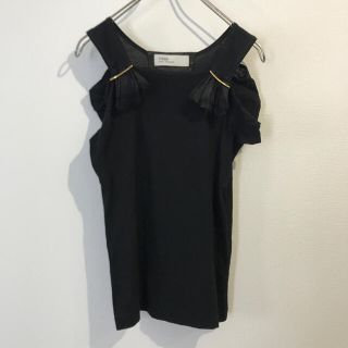 トーガ(TOGA)のトーガ アーカイブス キャミソール カットソー オフショルダー ブラック M(Tシャツ(半袖/袖なし))