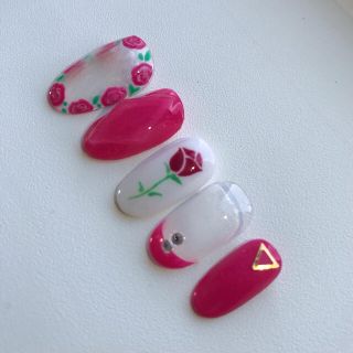 バラネイルチップ♥ジェルネイル♥ minnail コスメ/美容のネイル(つけ爪/ネイルチップ)の商品写真