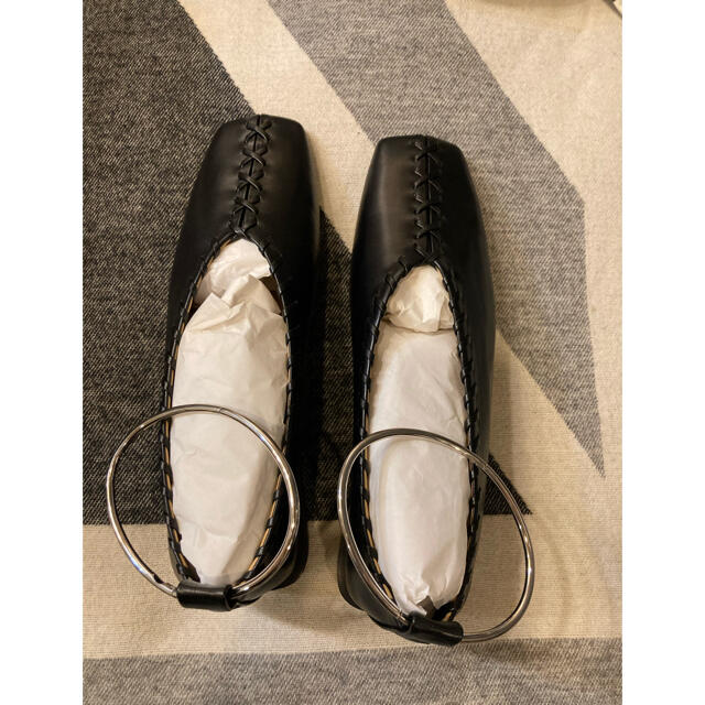 新品未使用!【JIL SANDER】ジルサンダー レザーバレエシューズ 新品未使用!【JIL SANDER】ジルサンダー レザーバレエシューズ