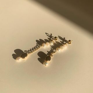 トゥデイフル(TODAYFUL)のpearl chain pierce .(ピアス)