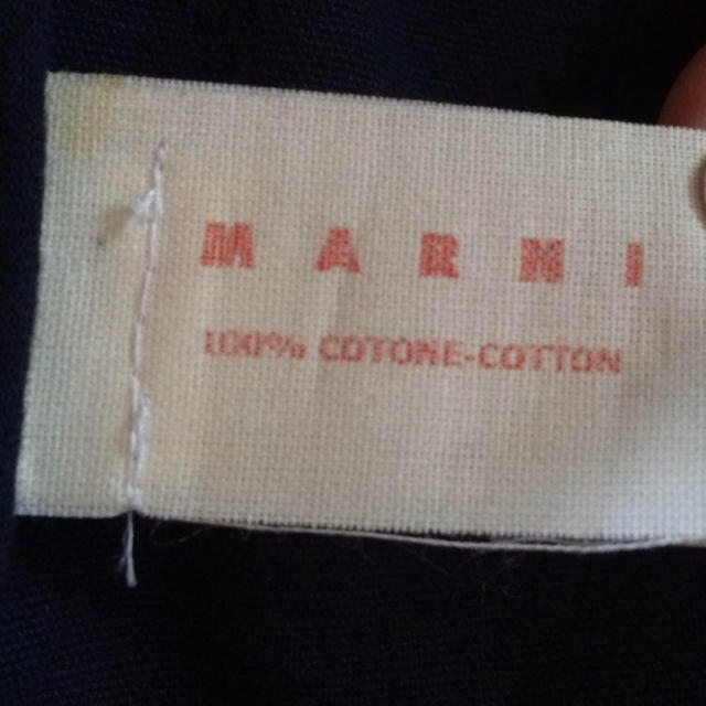 Marni(マルニ)の半額‼️MARNI ウォッシュ風合いのコットンジャケット ネイビー レディースのジャケット/アウター(テーラードジャケット)の商品写真