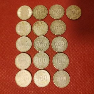 稲/旧100円 硬貨16枚(貨幣)