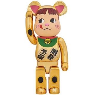 メディコムトイ(MEDICOM TOY)のレア番号ベアブリック   招き猫ペコちゃん　1000%(キャラクターグッズ)