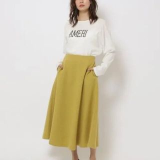 イエナ(IENA)のサトミ様専用　【MICA&DEAL】☆美品☆イエローのスカート　(ひざ丈スカート)