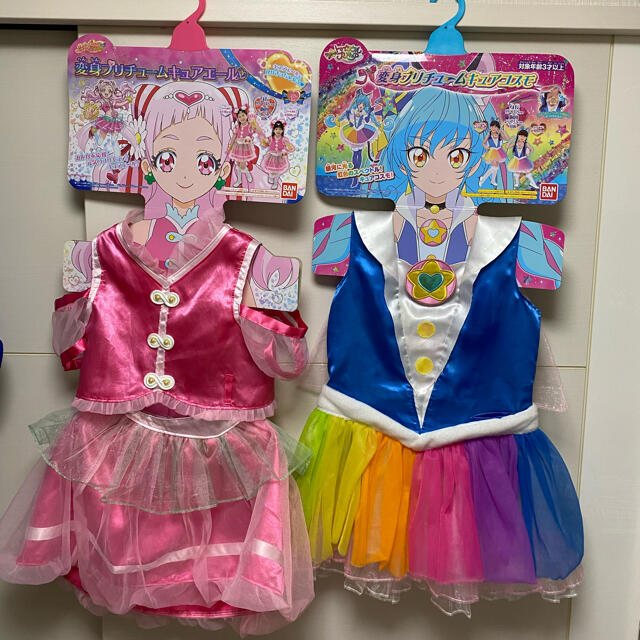 BANDAI(バンダイ)のプリキュア　コスプレ2着セット エンタメ/ホビーのコスプレ(衣装一式)の商品写真