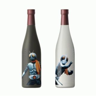 日本酒 仮面ライダー1号＆2号（2本セット）／変身ベルト型お猪口同梱(日本酒)