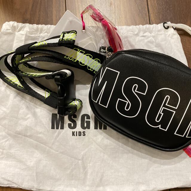 新品タグ付 MSGM KIDS ウエストバッグ ボディバッグ