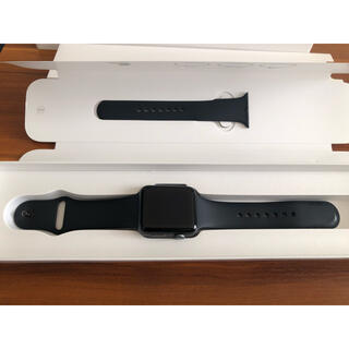 アップルウォッチ(Apple Watch)のApple Watch Series3 42mm GPSモデル スペースグレー(腕時計(デジタル))
