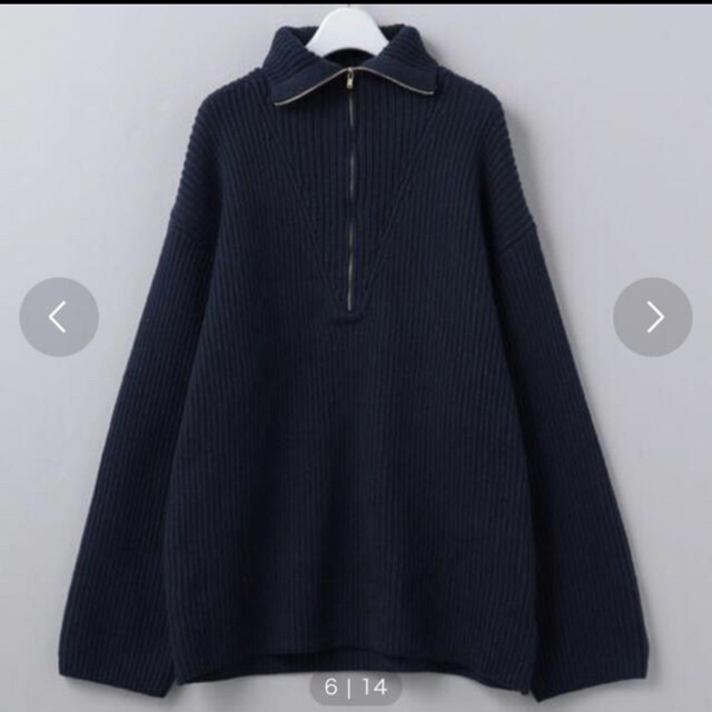 BEAUTY&YOUTH UNITED ARROWS(ビューティアンドユースユナイテッドアローズ)のROKU 6 HIGH ZIP SAILOR KNIT/ニット  レディースのトップス(ニット/セーター)の商品写真