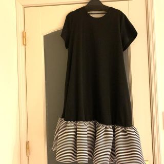 トレフルプラスワン ボーダーボンディング半袖ワンピの通販 by OKA ...