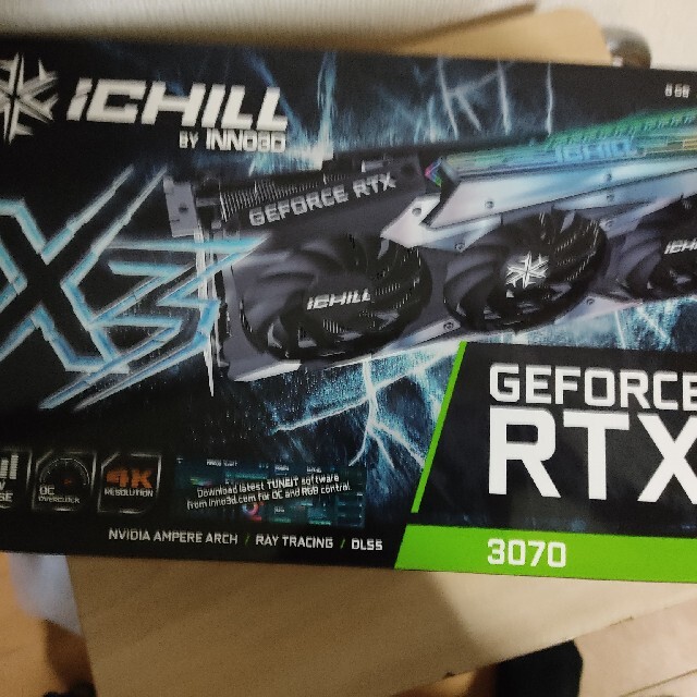 新品未開封　Inno3D　GeForce RTX 3070 ICHILL X3PCパーツ