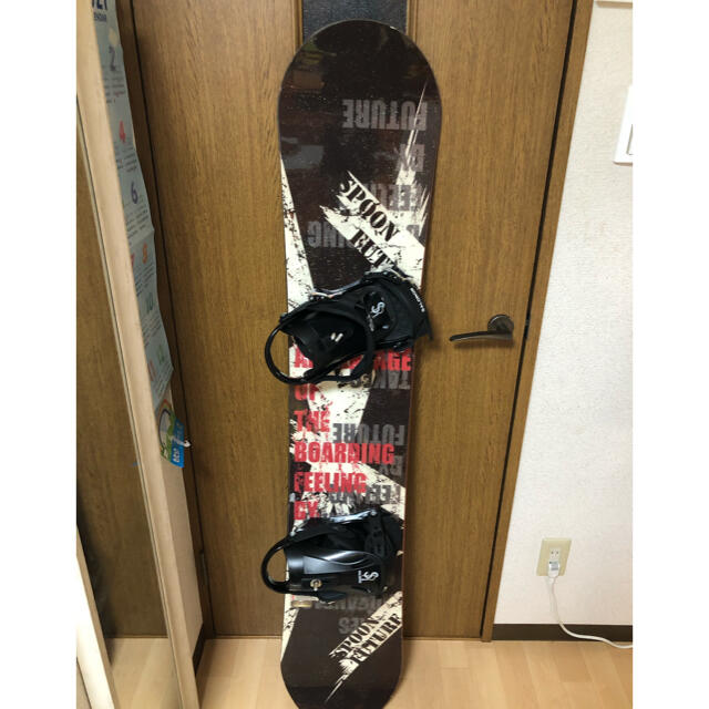 美品 SPOON スノーボード 145cm スノボ SALOMON ビンディング